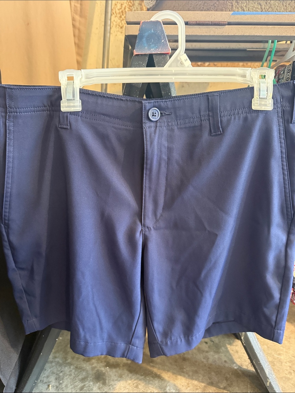 BCG Men’s size 32 Navy Blue Lightweight Athletic Golf Shorts